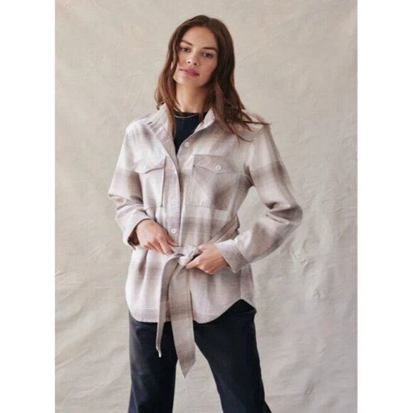 Bella Dahl Jackets & Blazers - Bella Dahl Shacket (Shirt/Jacket) Heather Oat Plaid